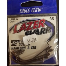 Eagle Claw Lazer Sharp Worm Hooks