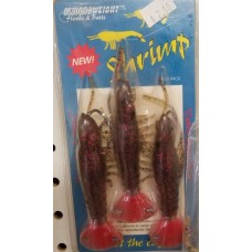 Sliding Weight Hooks & Bait Shrimp
